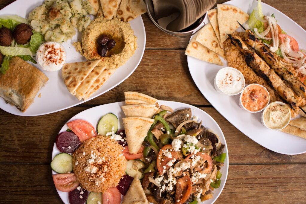 authentic greek, greek food, hummus, greek salad 1649223.jpg