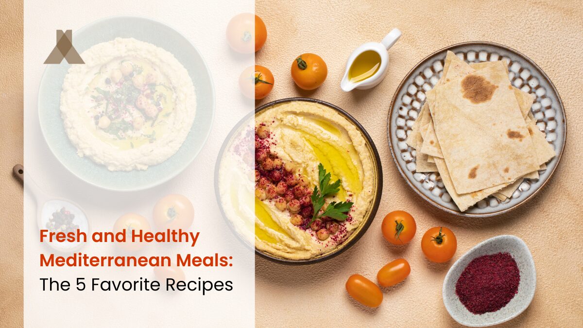 Example of Mediterranean food for article about fresh and healthy Mediterranean meals.